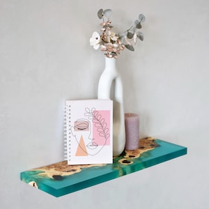 Floating Shelf Wood and Epoxy Resin,Modern Floating Shelf,Exclusive Wall Shelves,Farmhouse Shelf,housewarming gift,Kitchen Floating Shelves