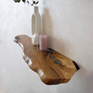 Live Edge Floating Shelves,Walnut Shelf,Floating Bookshelves,Raw Edge Shelves,Wood Wall Shelf,Kitchen Shelves,Heavy Duty Wooden Shelves