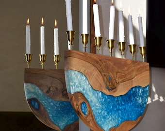 Menorá de Janucá: Candelabro de Janucá hecho a mano