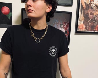 Ninth House Coffee Embroidered T-Shirt | Gideon the Ninth | Harrow the Ninth