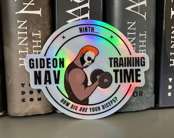 Gideon Nav Training Time - Gideon the Ninth Harrow the Ninth 3.5 inch Holigraphic Waterproof Vinyl Sticker