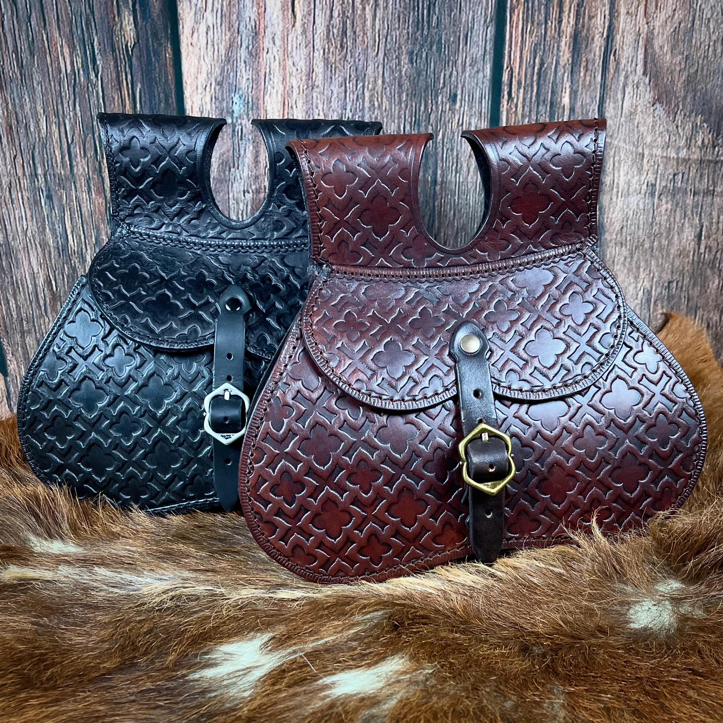 Historical Belt Pouch - Handcrafted - LARP, Cosplay, Cinema, Theatre