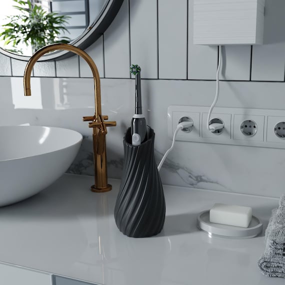 Portaspazzolino da parete con ventosa, ventosa per doccia autodrenante, portaspazzolino con ventosa potente per bagno, bianco | Leroy Merlin