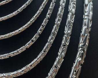 Italian Fashions Collana in argento Sterling 925 italiano, 1 mm