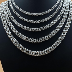 925 Sterling Silver Rolo Chain – Heavy Belcher Necklace for Men - 925 Silver Round Link Necklace - Thick 925 Silver Chain Necklace  Gift for