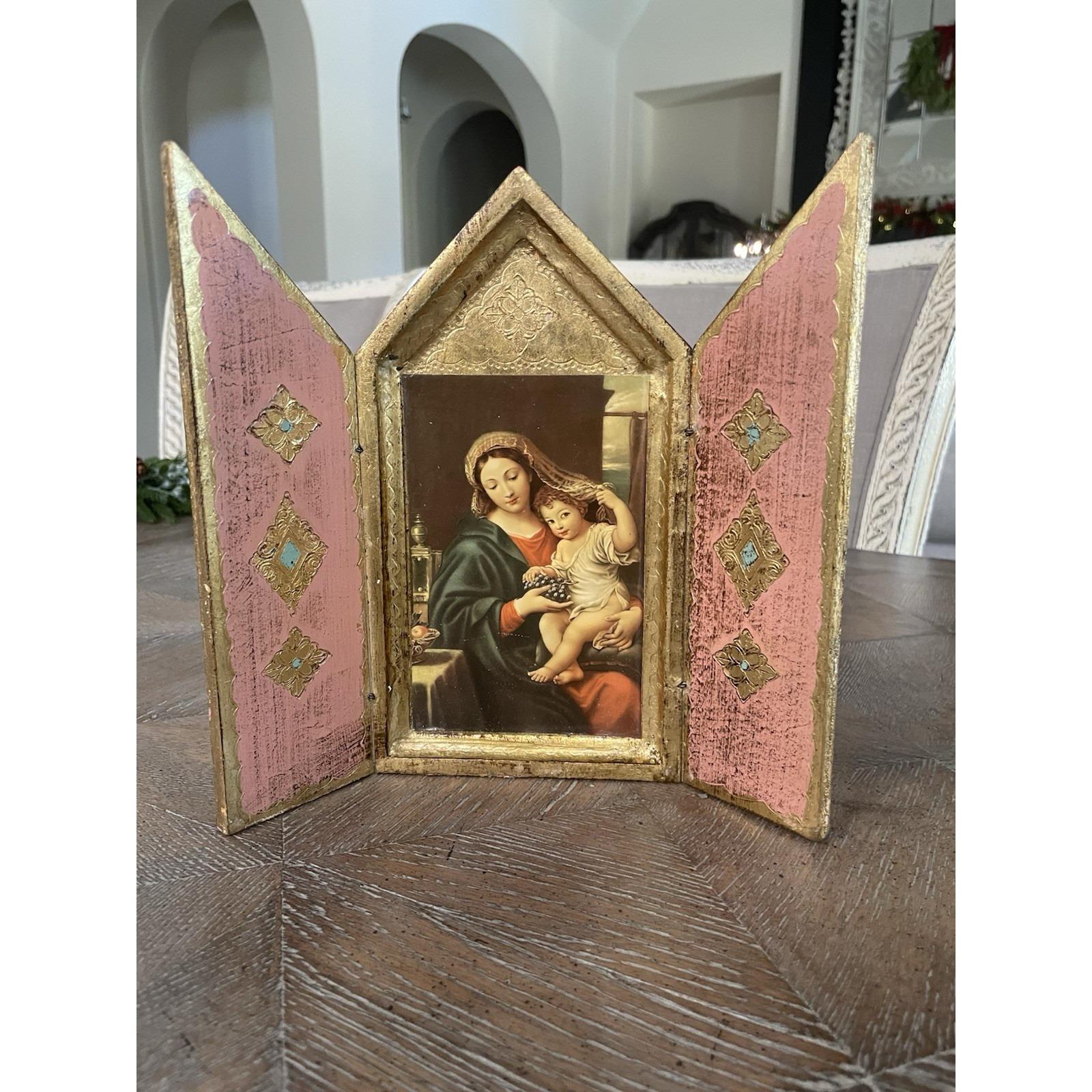 Triptych Madonna - Etsy