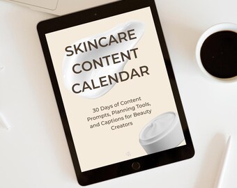 30-Day Skincare Content Calendar: Beauty Social Media Planner