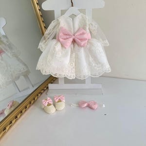 Robe de baptême pour bébé fille - robe de baptême en dentelle - robe de baptême et de bénédiction en dentelle Robe de bénédiction - robe de baptême fille