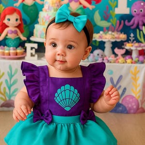 Disfraz de cumpleaños de La Sirenita: Disfraz de Ariel para niña