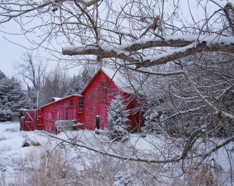 Red Barn, Rustic Red Barn, Old Farmhouse, Hallway Decor, Landscape Photography, Picture Landscape, Landscape photography Prints, photo,# 14