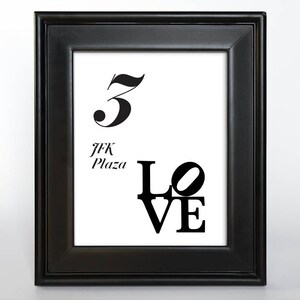 Afdrukbare Philadelphia tafelnummer receptie bruiloft decor bord kaarten bezienswaardigheid pictogrammen 4 x 6, 5 x 7 of 8 x 10 Kies lettertype, kleur en monumenten