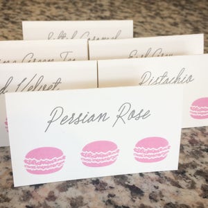 Dessertbuffetkaart voor bruiloftsreceptie Snoepreep of lollyrepen, bedrukt in kleur en lettertype naar keuze, veel pictogrammen om uit te kiezen