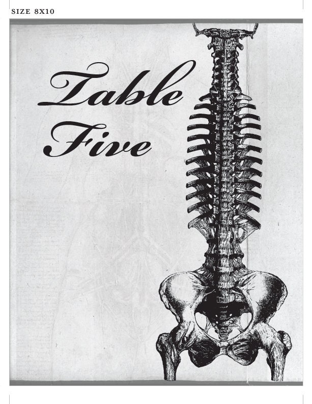 Anatomy Halloween Printable Table Number Wedding Reception | Etsy