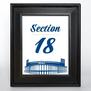 Table imprimable Citifield numéros 1-40, bar mitzvah de baseball de New York, événements, mariage à New York, 5 x 7, téléchargement immédiat, prêt à imprimer