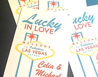 Las Vegas Tags to use for wedding favors, birthday swag bags or events customized with your name and date