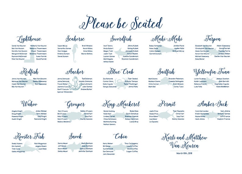 Jury Seating Chart