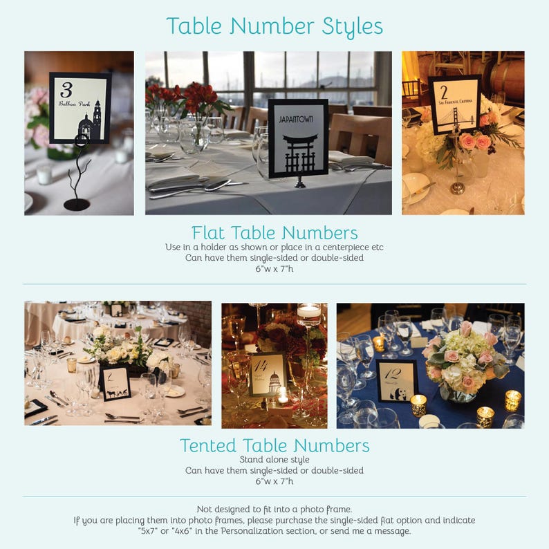 Rock Concert Table Numbers: Custom Music Band Theme, Weddings or ...