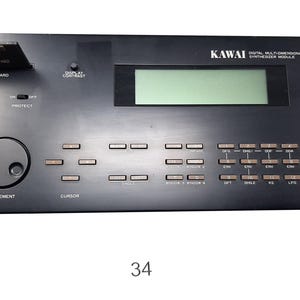 Kawai K5m Digital Multi-Dimensional Synthesizer (1987) – Vintage Rackmount Additive Synth with Card & Manual