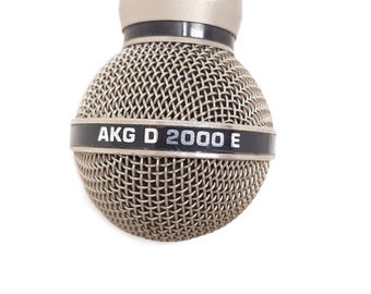 Vintage AKG D 2000 E Dynamic Microphone (1970s-1980s)