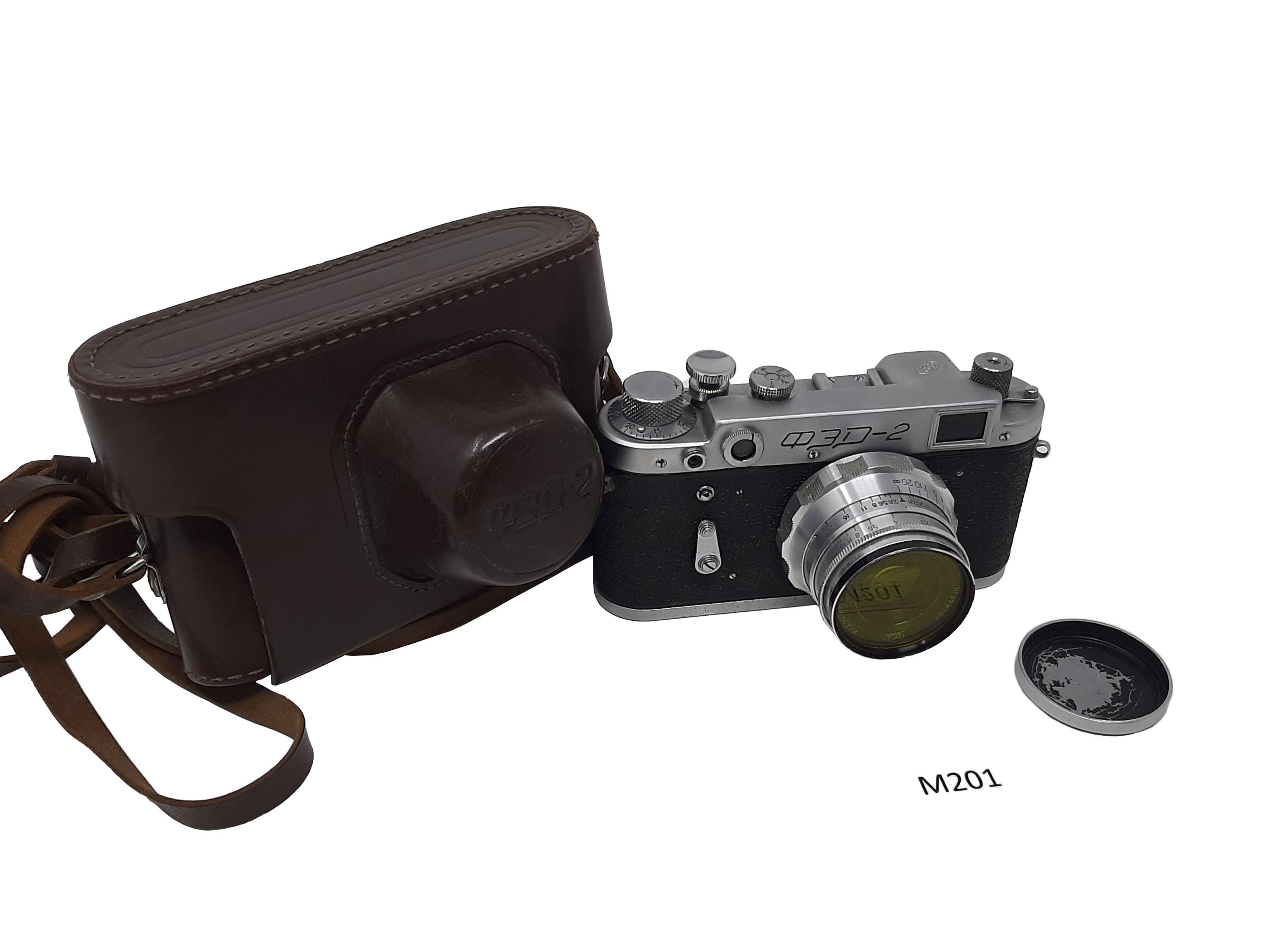 Appareil photo numérique vintage FED 2 soviétique + objectif Industar