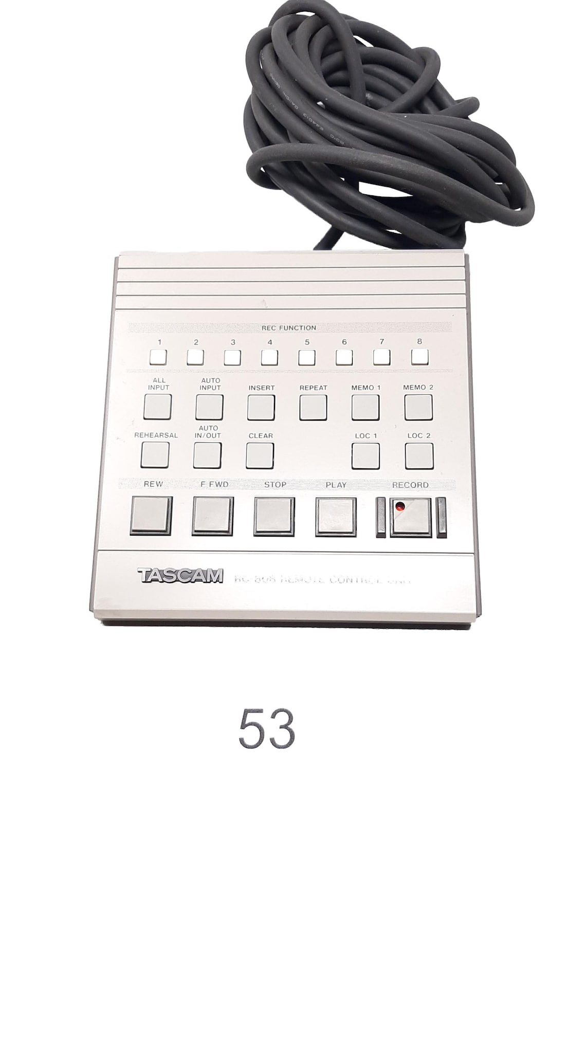 Tascam RC-808 (1990s) – Vintage Remote Control Unit for DA-88/DA-38, photo 1 sur 5