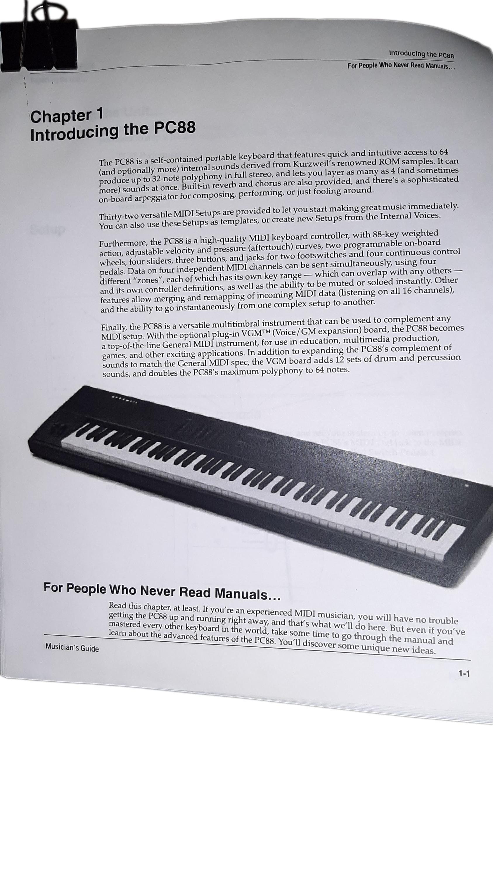 Kurzweil PC88 Digital Stage Piano & Synthesizer – Vintage