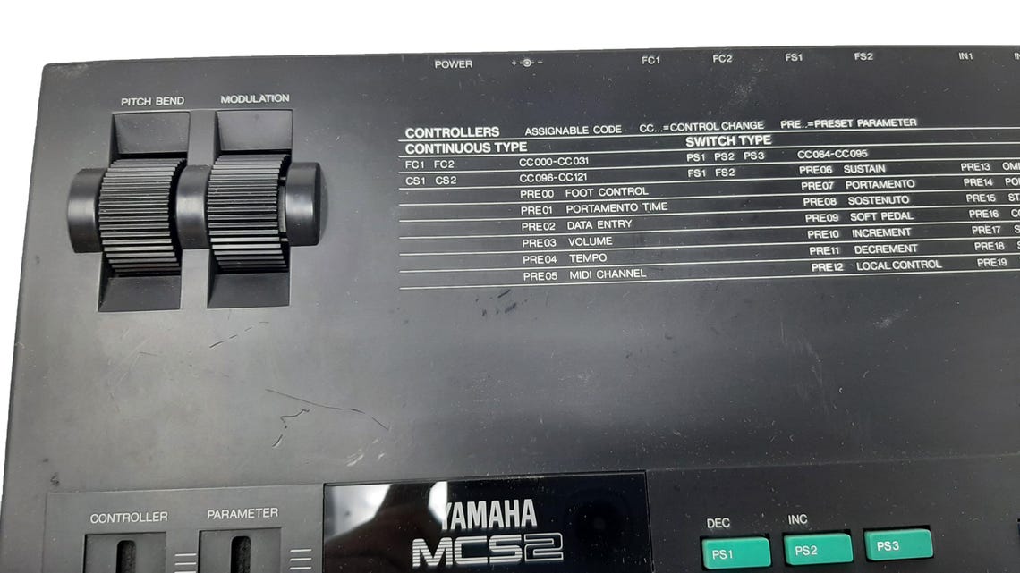 Yamaha MCS2 MIDI Control Station (1986) – Vintage MIDI Performance & Control Unit, foto 3 di 5