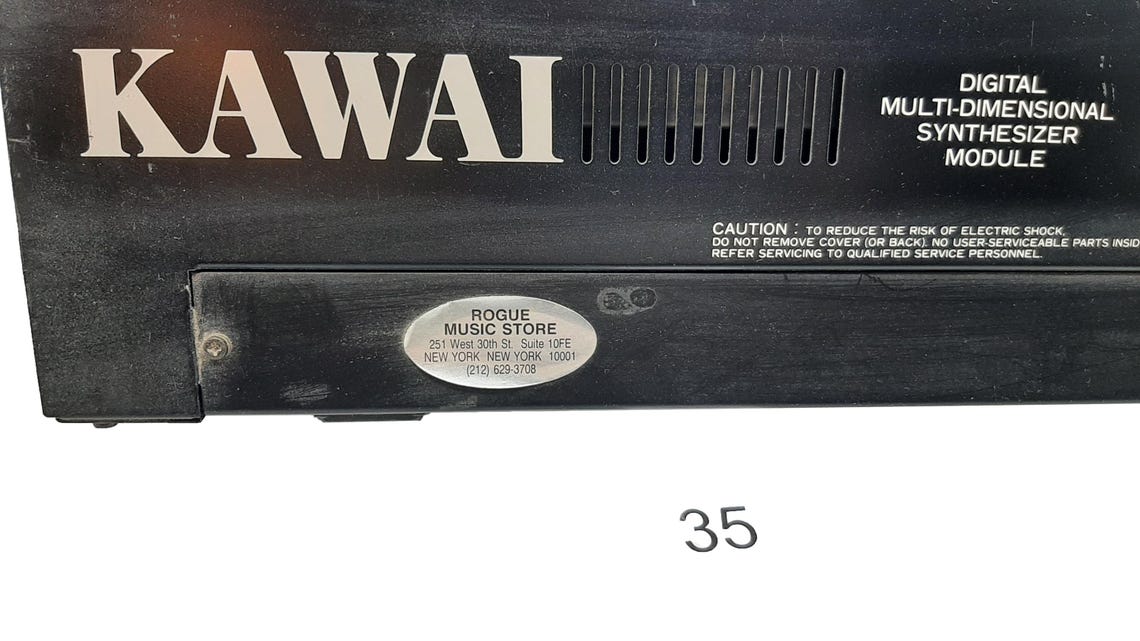 Kawai K5m Digital Multi-Dimensional Synthesizer (1987) – Vintage Rackmount Additive Synth with Card, foto 4 di 5