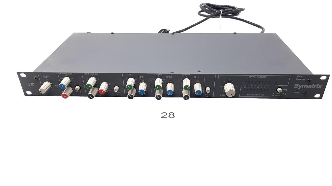 Symetrix 528 Voice Processor (1980s) – Mic Preamp Channel Strip with Compressor, De-Esser & Equalizer, foto 1 di 5
