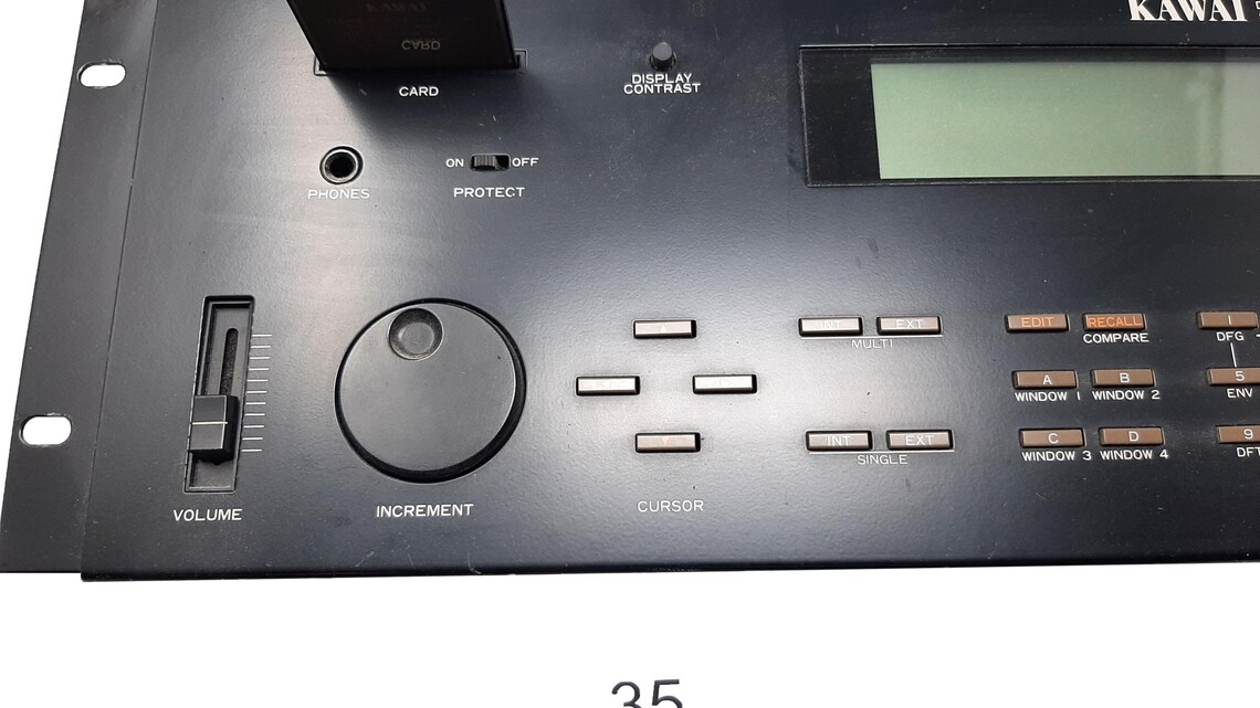 Kawai K5m Digital Multi-Dimensional Synthesizer (1987) – Vintage Rackmount Additive Synth with Card, foto 1 di 5