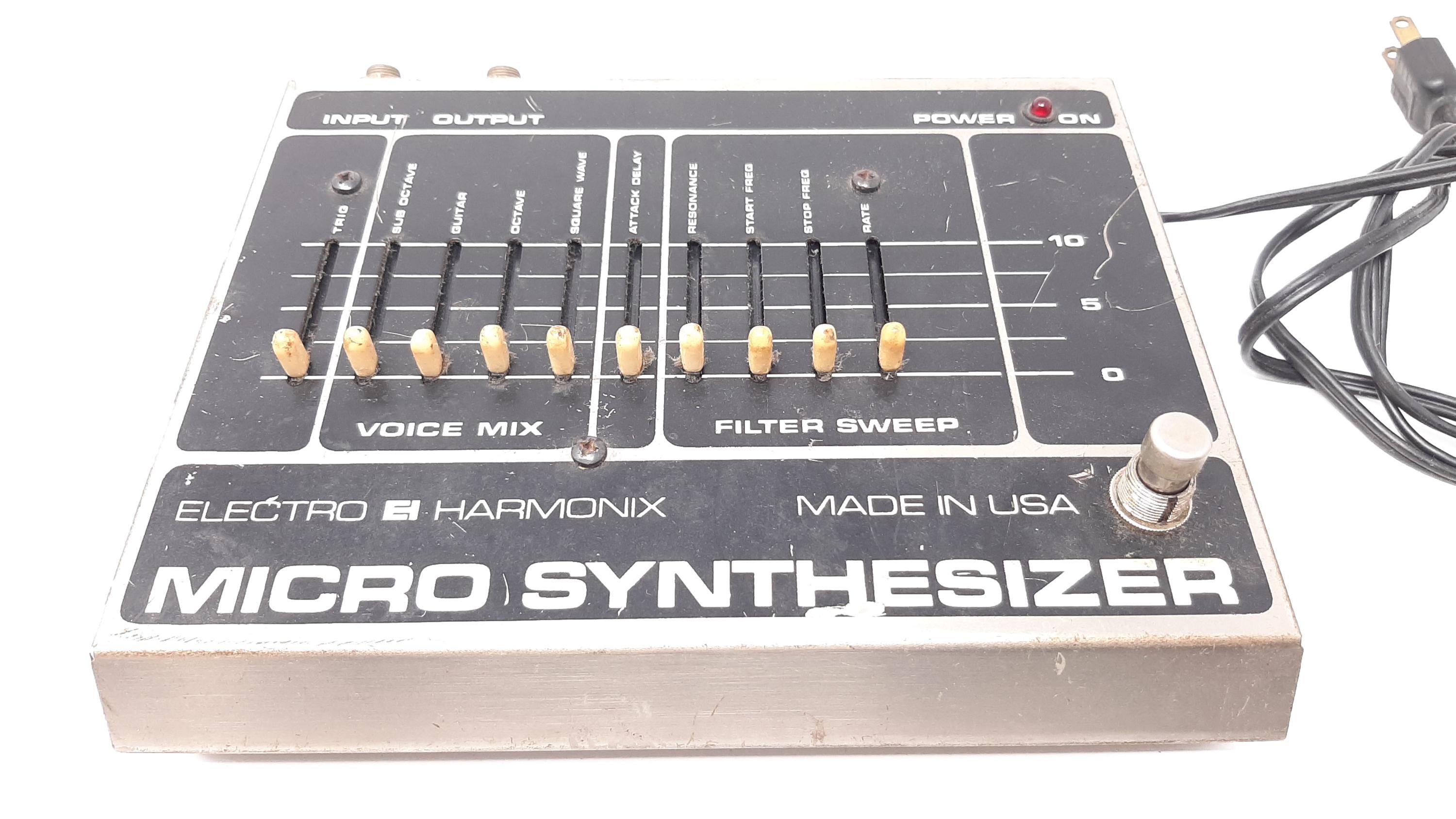 ギター ELECTRO-HARMONIX MICRO SYNTHESIZER Electro-Harmonix Micro Synth Analog Guitar Synthesizer Pedal