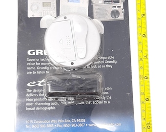 Rádio Vintage Grundig Clip-On AM/FM – Rádio Portátil Pessoal Retro