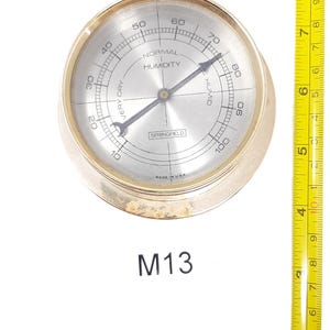 Vintage Springfield Hygrometer – Mid-Century Humidity Gauge (Made in USA)