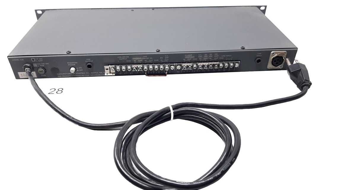 Symetrix 528 Voice Processor (1980s) – Mic Preamp Channel Strip with Compressor, De-Esser & Equalizer, foto 4 di 5