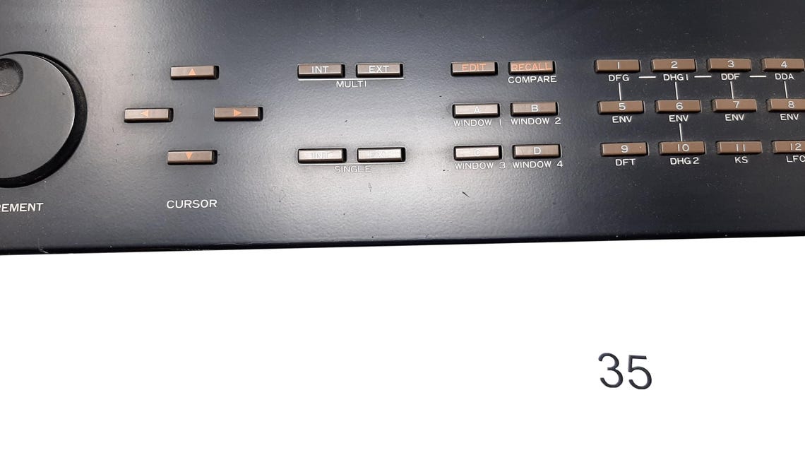 Kawai K5m Digital Multi-Dimensional Synthesizer (1987) – Vintage Rackmount Additive Synth with Card, foto 3 di 5