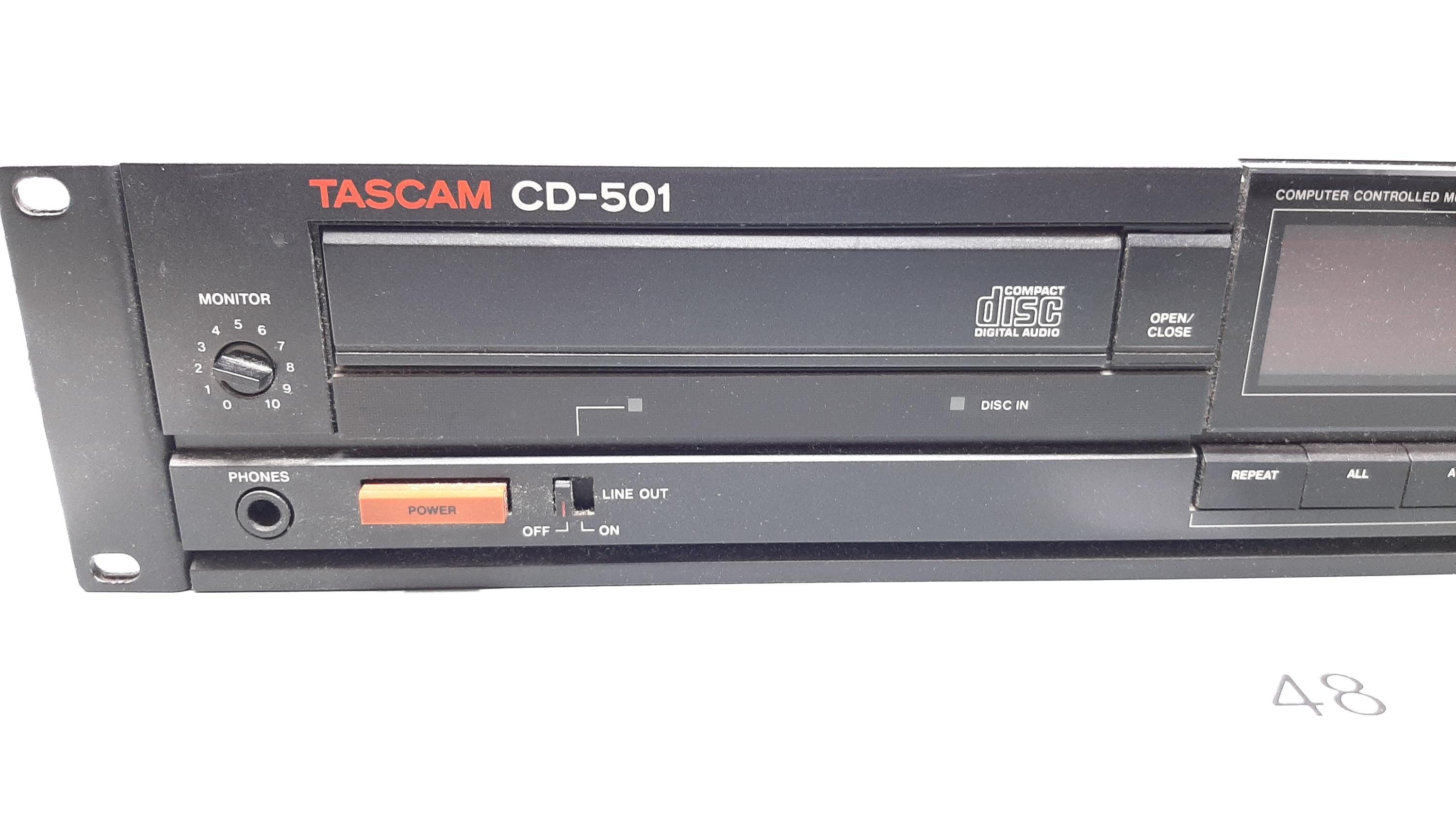 Tascam CD-501 (1987) – Professional Rackmount CD Player With