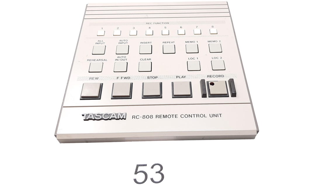 Tascam RC-808 (1990s) – Vintage Remote Control Unit for DA-88/DA-38, photo 2 sur 5