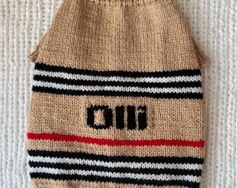 Gepersonaliseerde hondensweater – op maat gebreide trui voor kleine en grote honden | Gezellige, stijlvolle huisdierenkleding