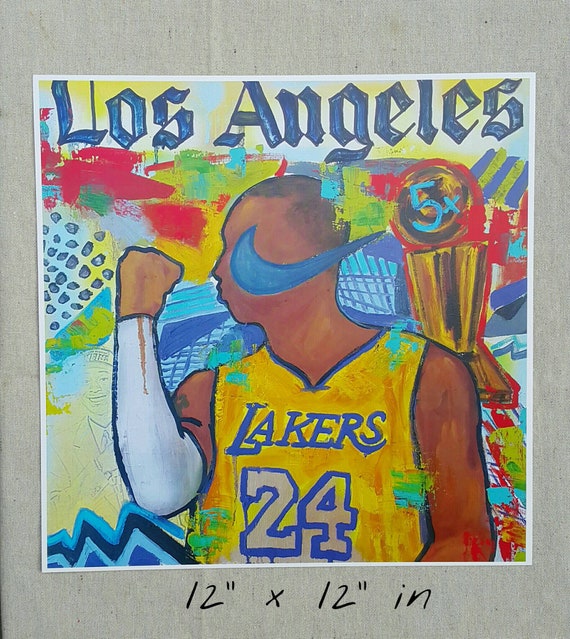 Kobe Bryant Black Mamba Kobe Bryant Art Lakers Los Etsy