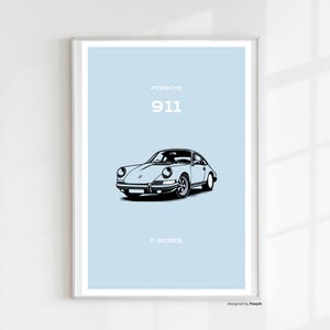 Porsche 911 Digital Poster
