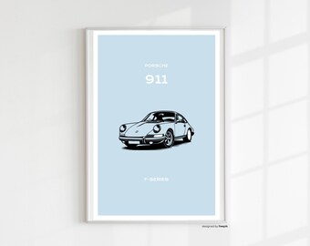 Póster digital del Porsche 911