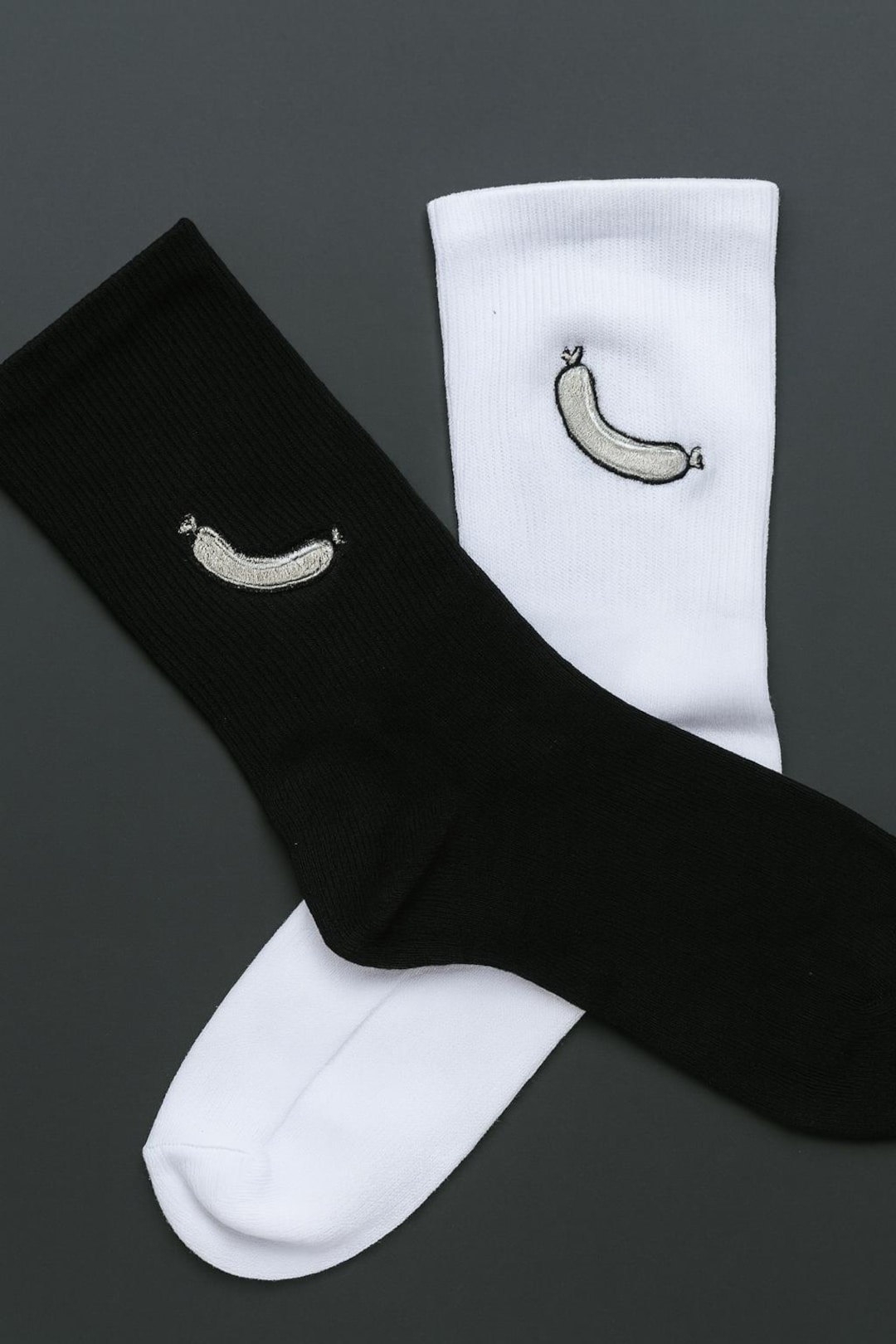 Oktoberfest Socks With Embroidered White Sausage Motif to Match Your ...