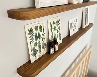 Wooden 3” Deep Floating Shelf – Shelf for displaying Minimalist Decor