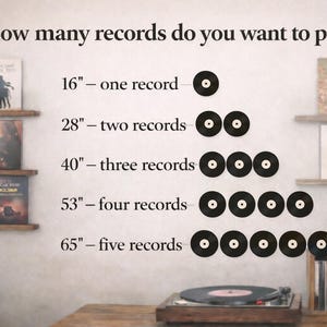 Hardwood Floating Vinyl Record Display Shelf, Album Art image 10