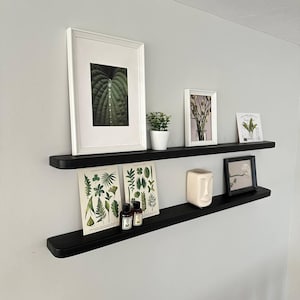 Mensola galleggiante in legno profonda 3 pollici – Mensola per esporre decorazioni minimaliste