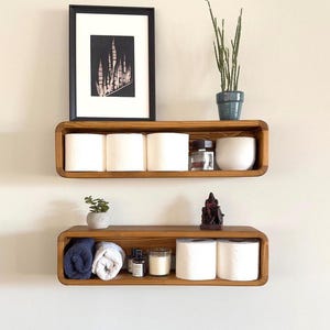 Free shipping-Bathroom decor-bathroom wall decor-floating shelf