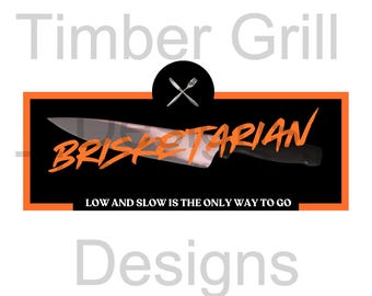 BBQ Brisketarian PNG Digital Download, Brisket Clipart, Cooking Printables,