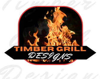 Timber Grill Designs Flame Logo