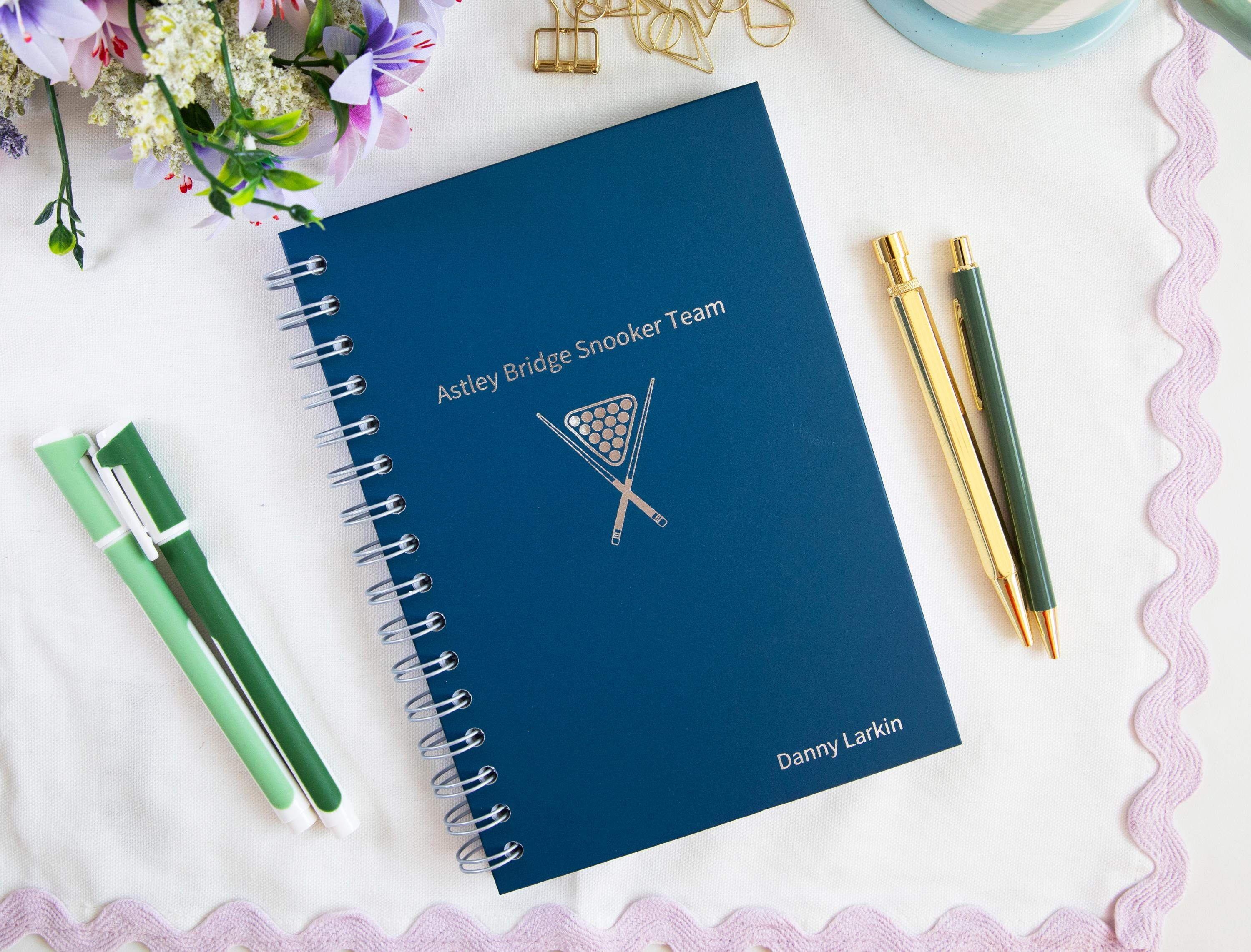 Personalised A5 Any Text You Like Hardback Wirebound Notebook - Etsy UK