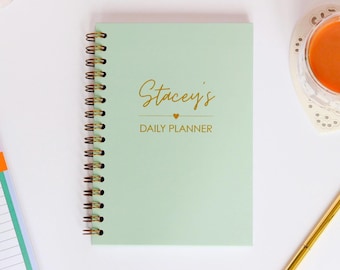 Personalised Daily Planner | Undated Weekly Organiser | Custom Planner & Gift for Her